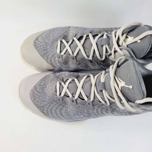 Jordan Men's Grey White Super Fly 3 High Top Basketball Shoes Size US 9.5 - Picture 3 of 6